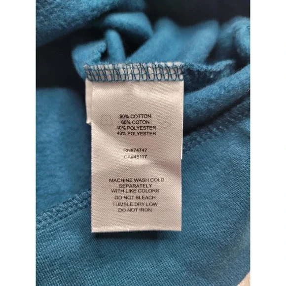 Bass Pro Shop Logo Hooded Sweatshirt Men's XL Teal Outdoors - Picture 6 of 6